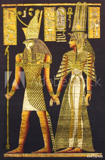 Picture of Black egyptian papyrus